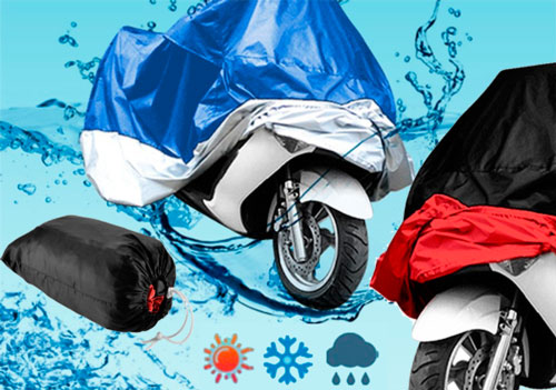 Funda protectora para motocicleta, cubierta impermeable a prueba de polvo,  protección UV, para interior y exterior